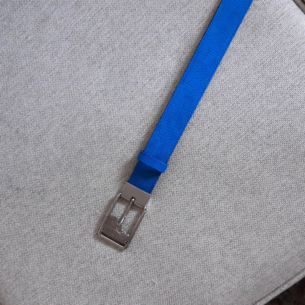 Versace collection leather strap with beautiful buckle- the buckle can be detach